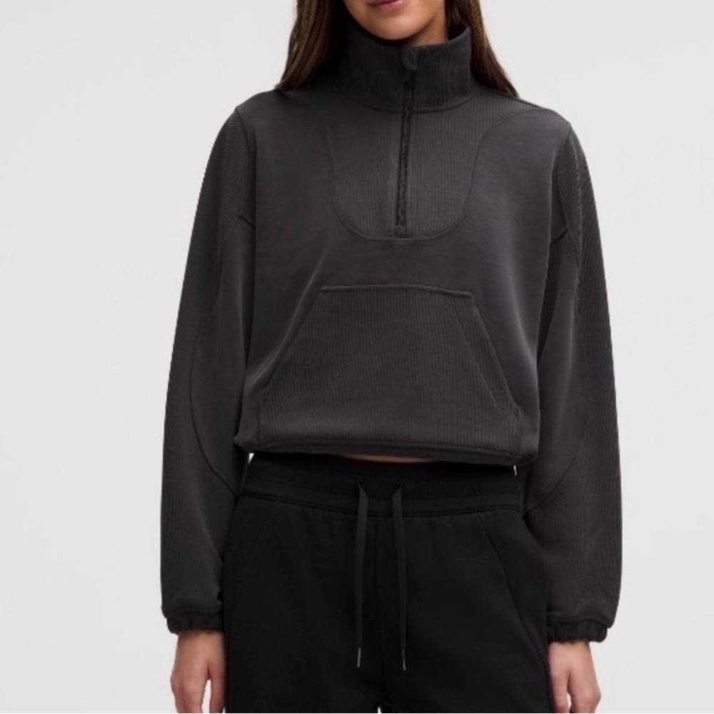 lululemon athletica Brushed Softstreme Ribbed Half Zip